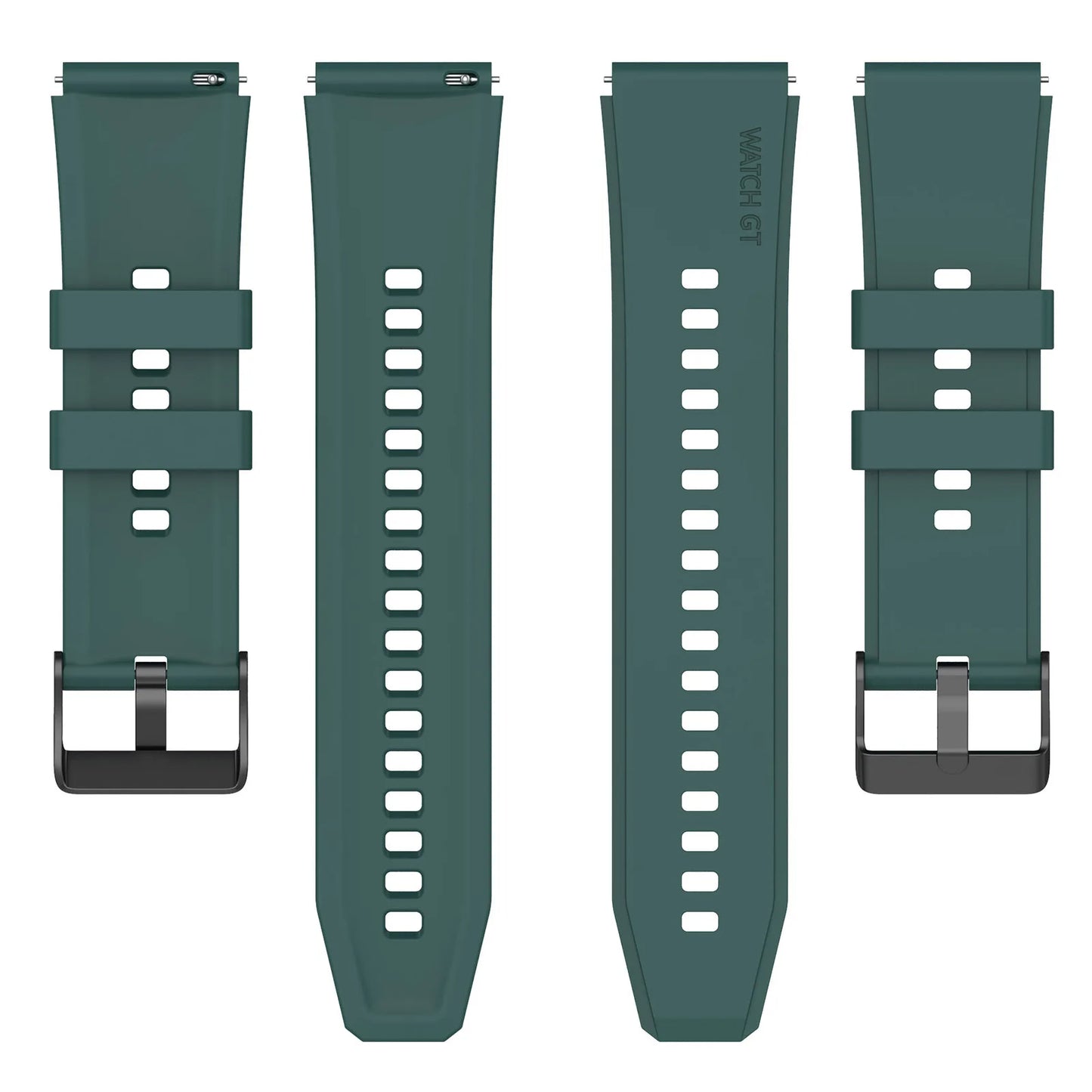 Cinturino Techsuit W026 per Huawei Watch / Xiaomi Watch Series, 22mm, Verde Scuro