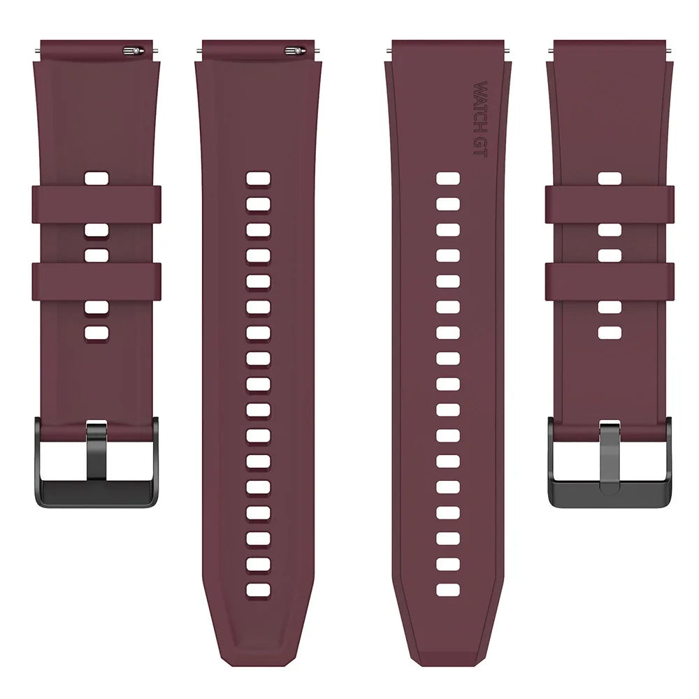 Cinturino Techsuit W026 per Huawei Watch / Xiaomi Watch Series, 22mm, Bordeaux