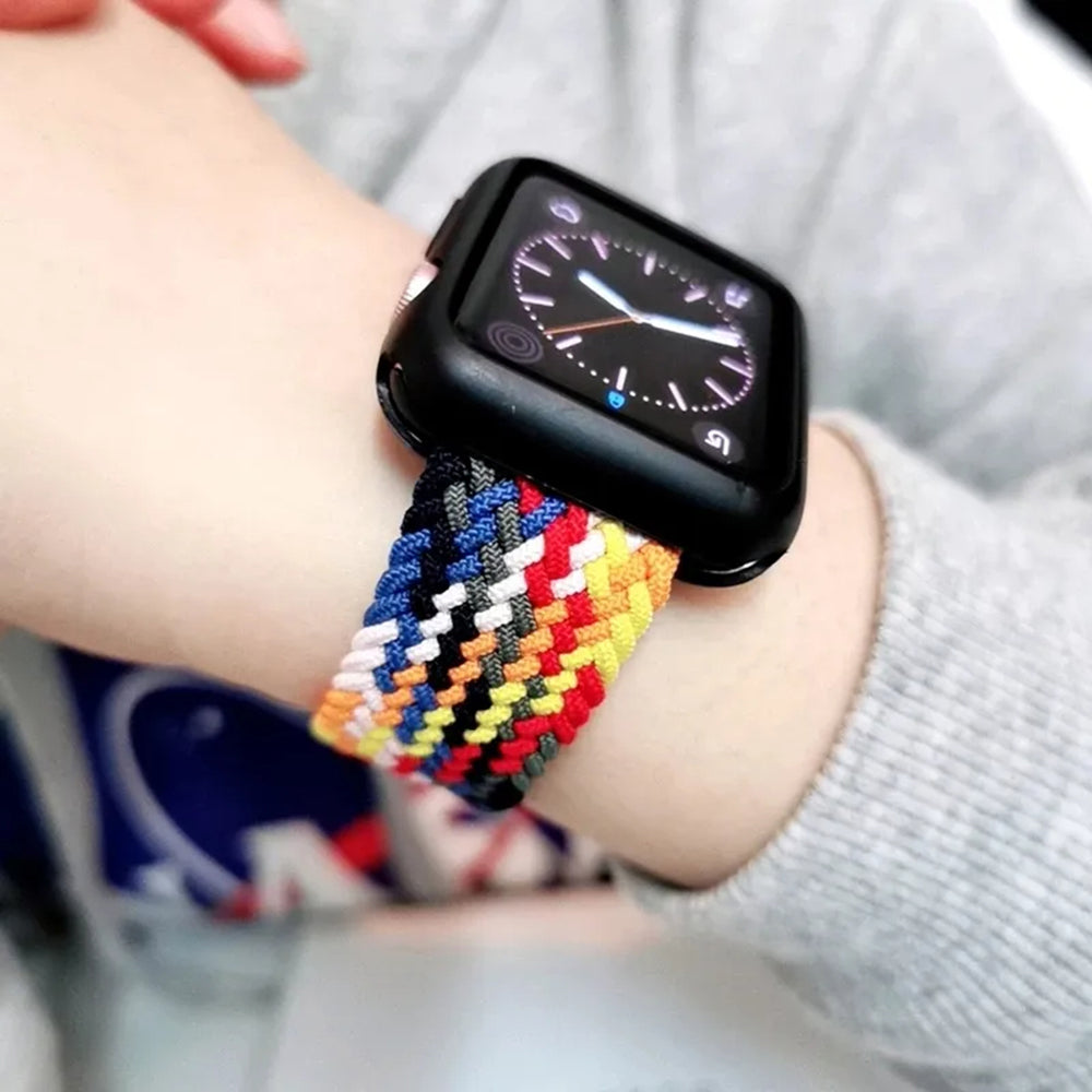 Cinturino Techsuit W032 per Apple Watch 49mm / 46mm / 45mm / 44mm / 42mm Series, Rosa Multicolore