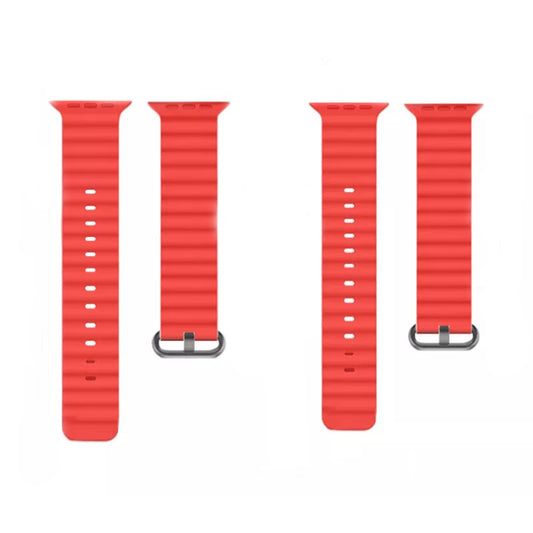 Cinturino Techsuit W038 per Apple Watch 49mm / 46mm / 45mm / 44mm / 42mm Series, Rosso