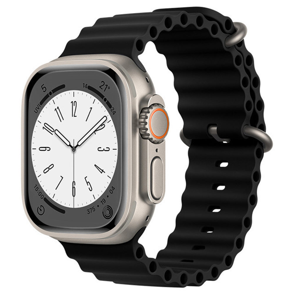 Cinturino Techsuit W038 per Apple Watch 49mm / 46mm / 45mm / 44mm / 42mm Series, Nero