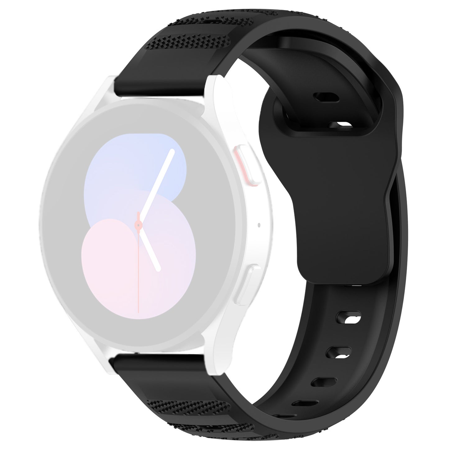 Cinturino Techsuit W050 per Samsung Galaxy Watch / Huawei Watch Series, 20mm, Nero