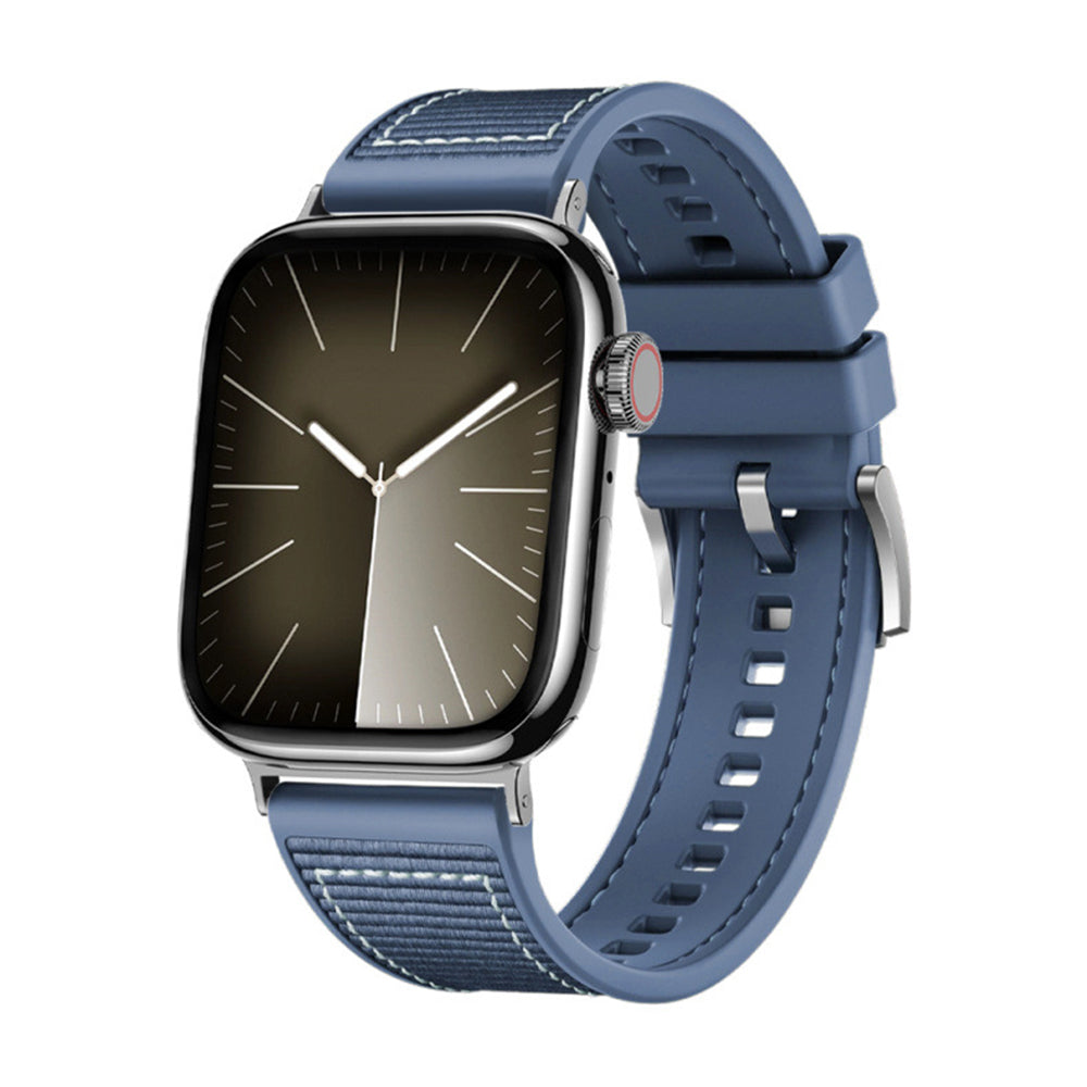 Cinturino Techsuit W051 per Apple Watch 42mm / 41mm / 40mm / 38mm Series, Blu Scuro