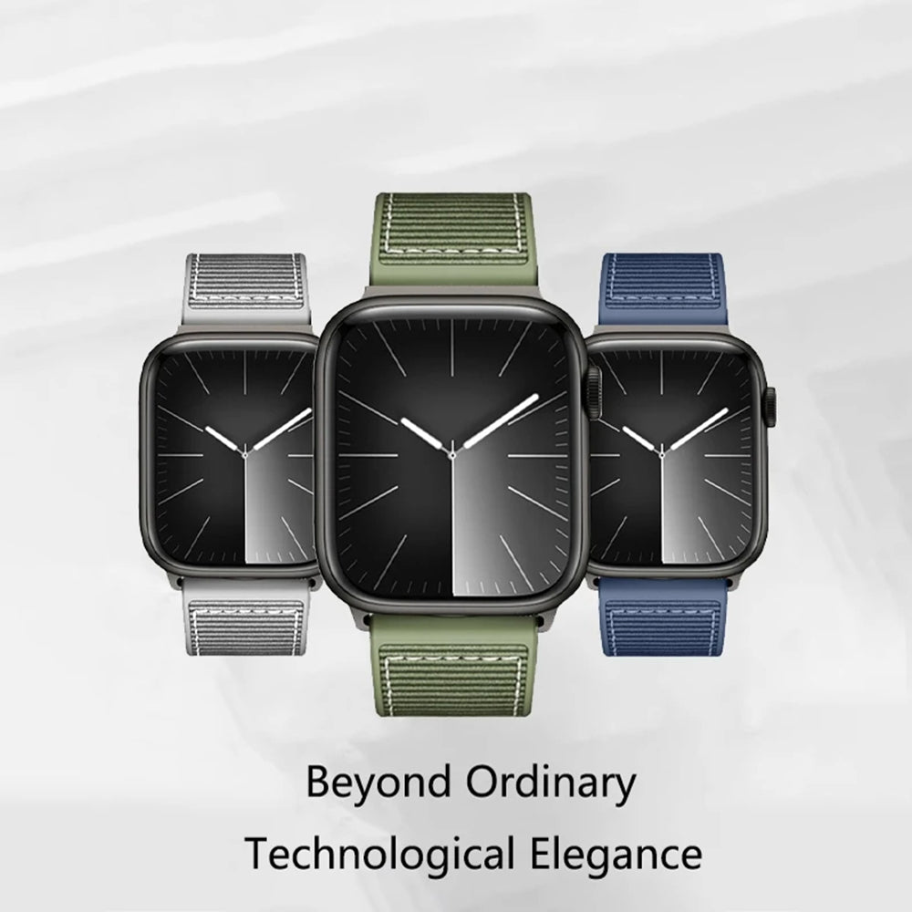 Cinturino Techsuit W051 per Apple Watch 49mm / 46mm / 45mm / 44mm / 42mm Series, Grigio