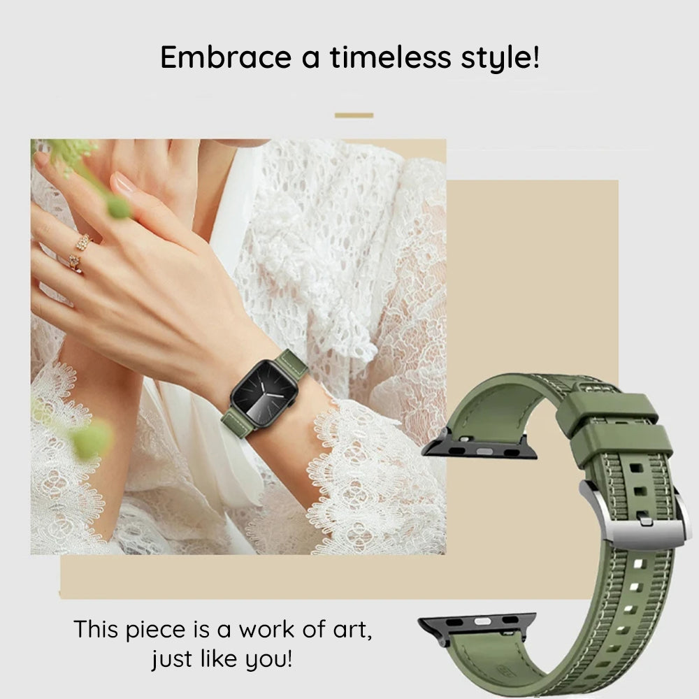 Cinturino Techsuit W051 per Apple Watch 49mm / 46mm / 45mm / 44mm / 42mm Series, Grigio