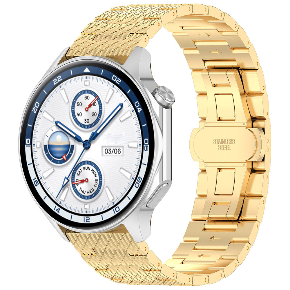 Cinturino Techsuit W052 per Huawei Watch / Xiaomi Watch Series, 22mm, Dorato