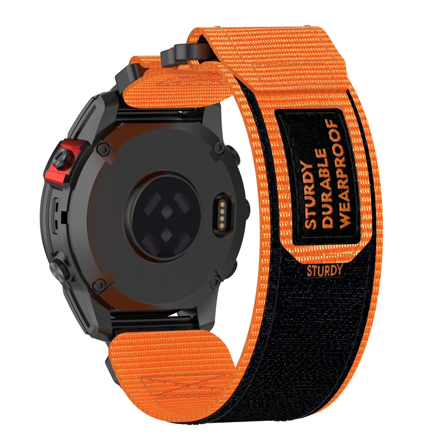 Cinturino Techsuit W057 per Garmin Instinct / Approach / Fenix Watch Series, 20mm, Arancione