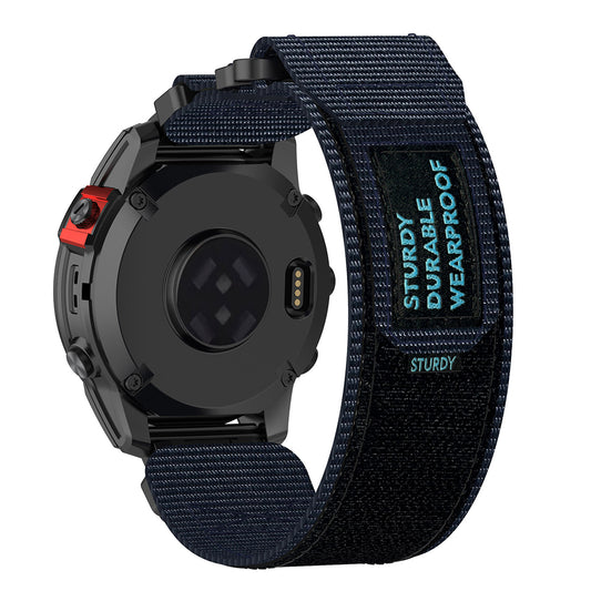 Cinturino Techsuit W057 per Garmin Watch Fenix / Forerunner Series, 22mm, Blu Navy