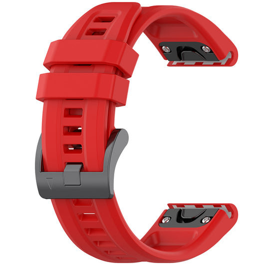 Cinturino Techsuit W060 per Garmin Watch Fenix Series, 26mm, Rosso.