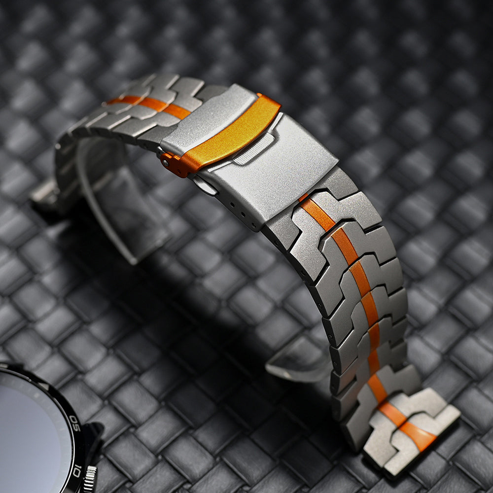 Cinturino Techsuit W063 per Huawei Watch / Xiaomi Watch Series, Arancione