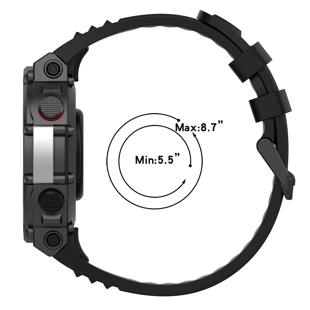 Cinturino Techsuit W067 per Amazfit T-Rex 2, Blu Navy