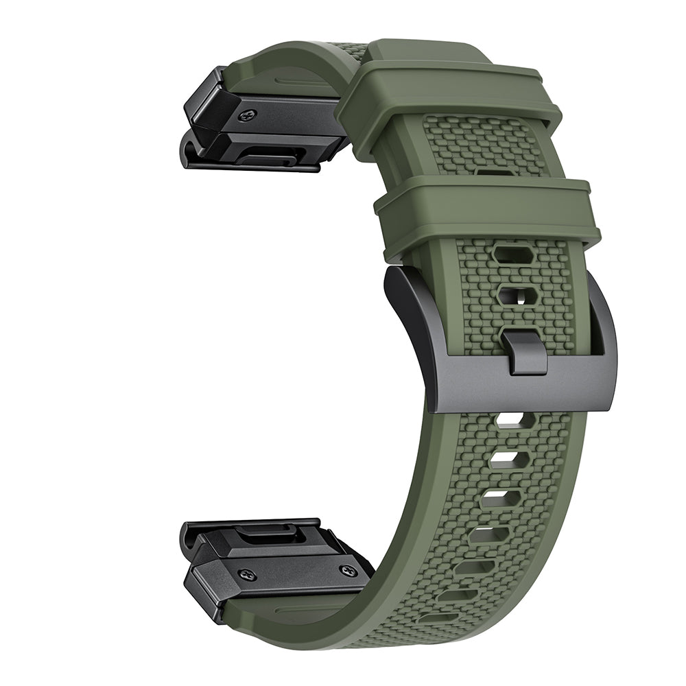 Cinturino Techsuit W068 per Garmin Watch Fenix Series, 26mm, Arancione Nero