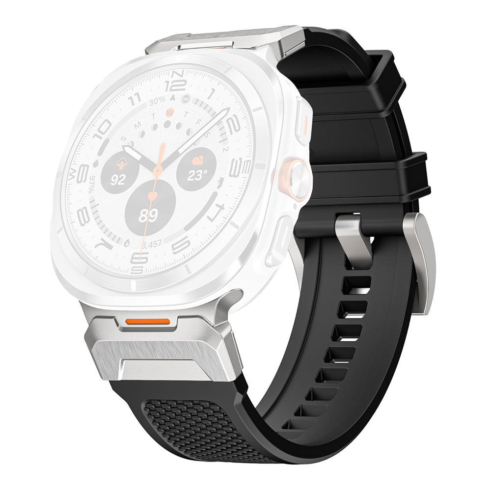 Techsuit W068 Strap for Samsung Galaxy Watch Ultra, Black Silver