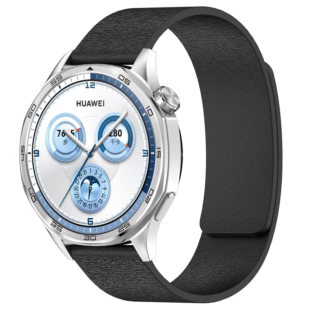 Cinturino Techsuit W074 per Huawei Watch / Garmin Watch Series, 18mm, Nero