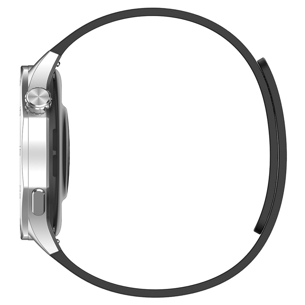 Cinturino Techsuit W074 per Huawei Watch / Garmin Watch Series, 18mm, Nero Arancione