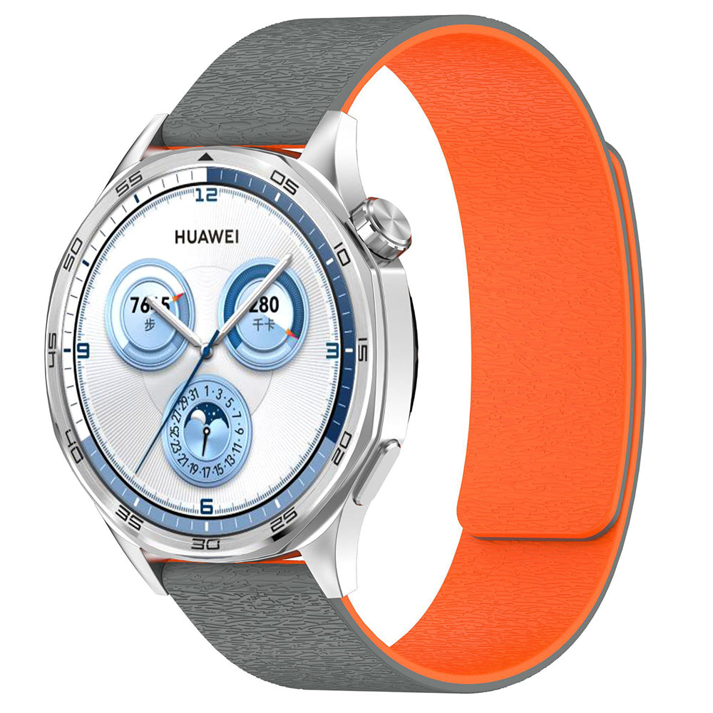 Cinturino Techsuit W074 per Samsung Galaxy Watch Series, Grigio Arancione