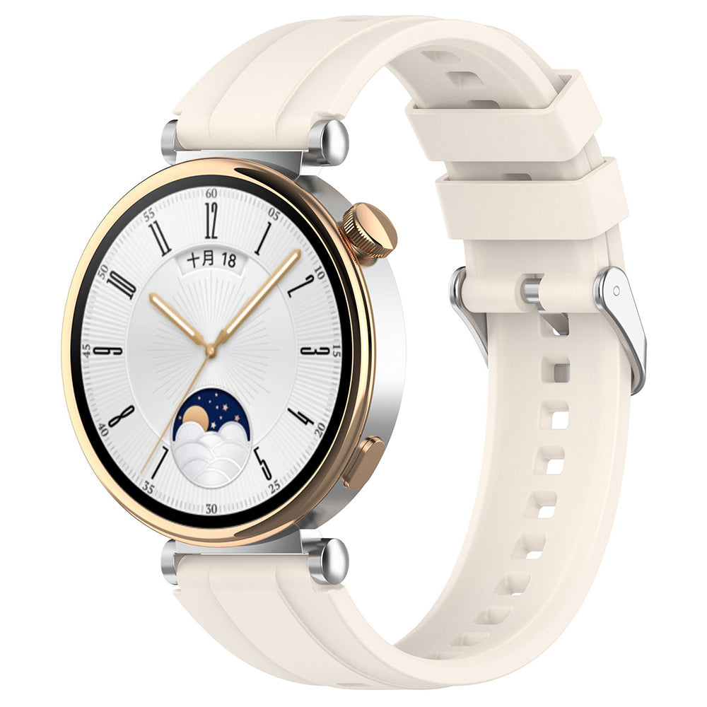 Cinturino Techsuit W075 per Huawei Watch / Garmin Watch Series, 18mm, Beige