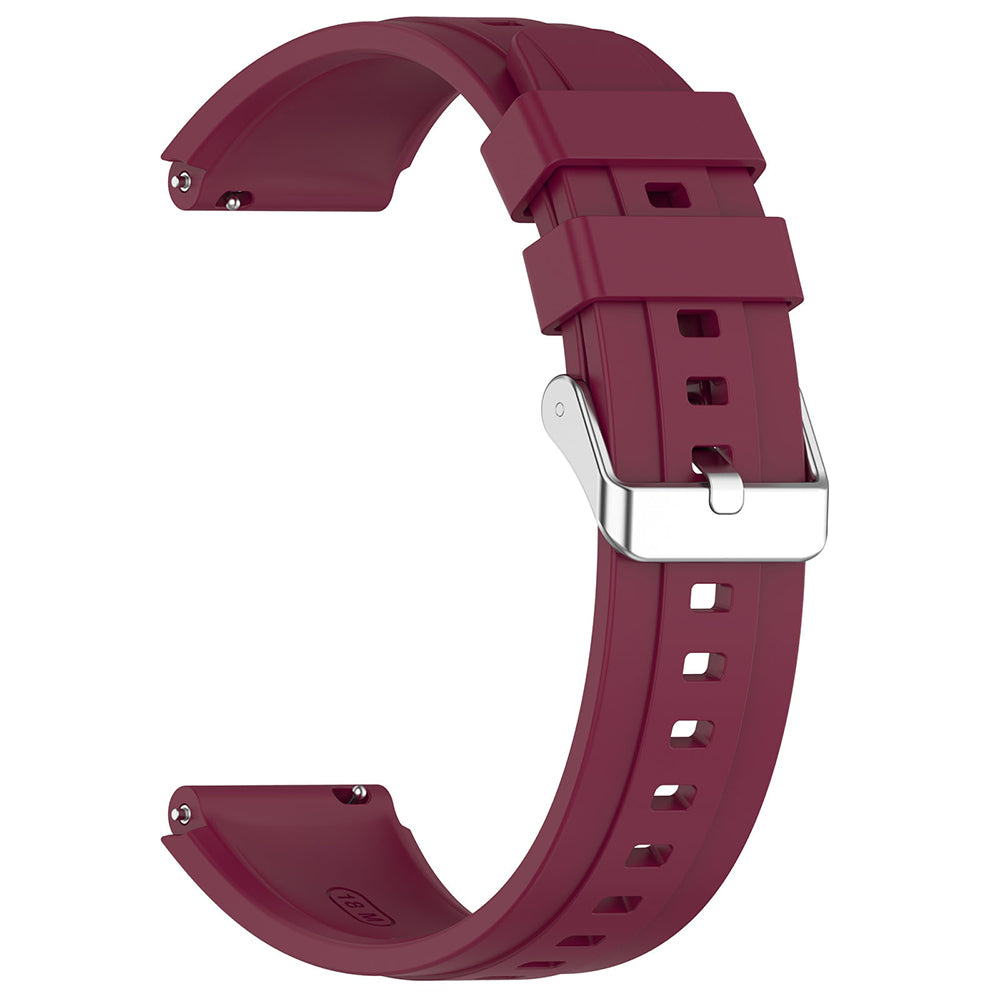 Cinturino Techsuit W075 per Huawei Watch / Garmin Watch Series, 18mm, Bordeaux