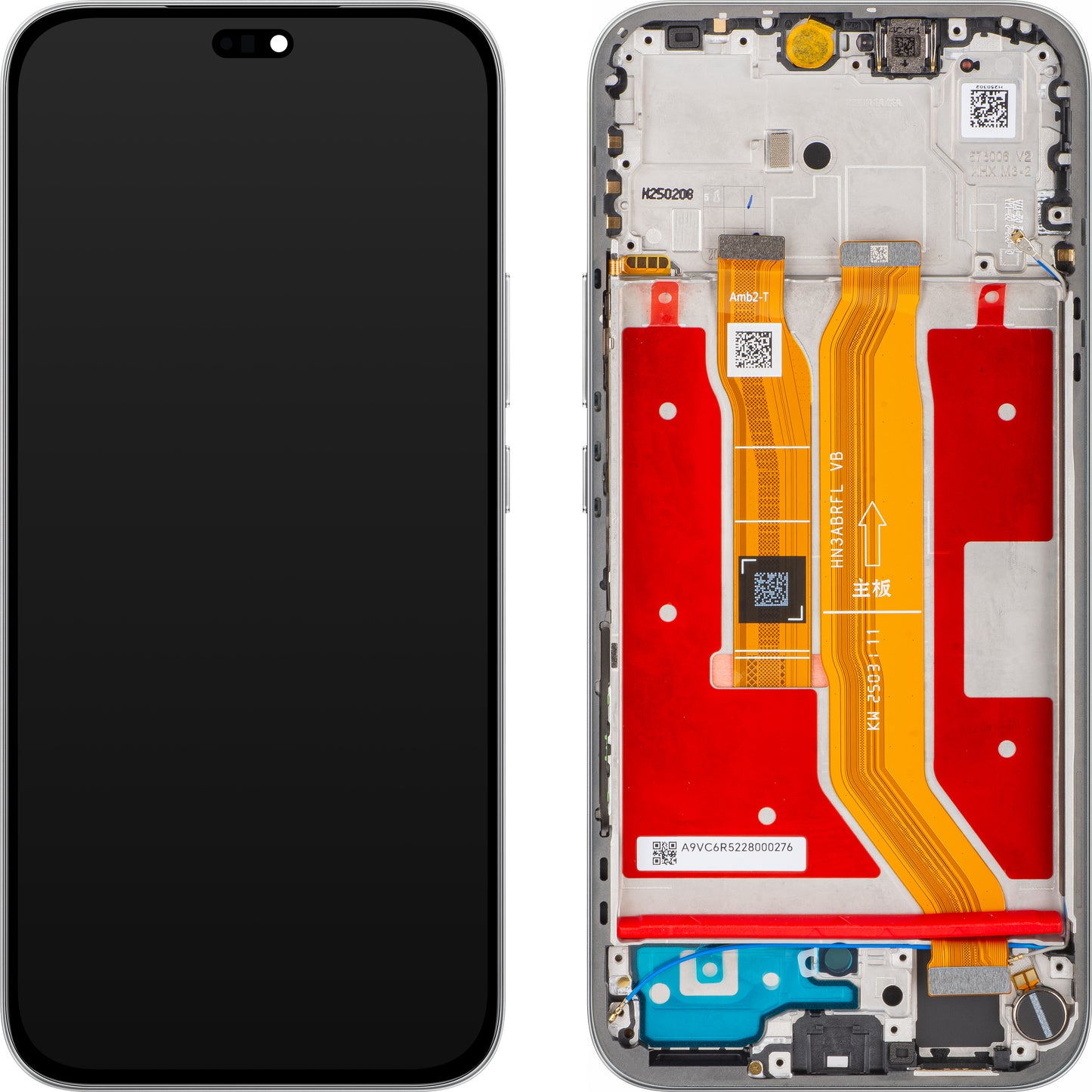 Display con Touchscreen Honor 400 Lite, con Cornice, Grigio (Velvet Grey), Service Pack 0235ANTG