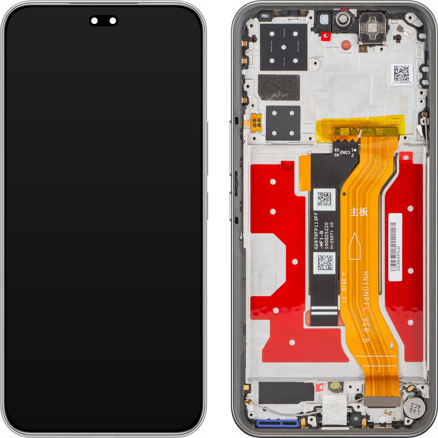 Display con Touchscreen Honor 400 Pro, con Cornice, Grigio (Lunar Grey), Service Pack 0235APLD