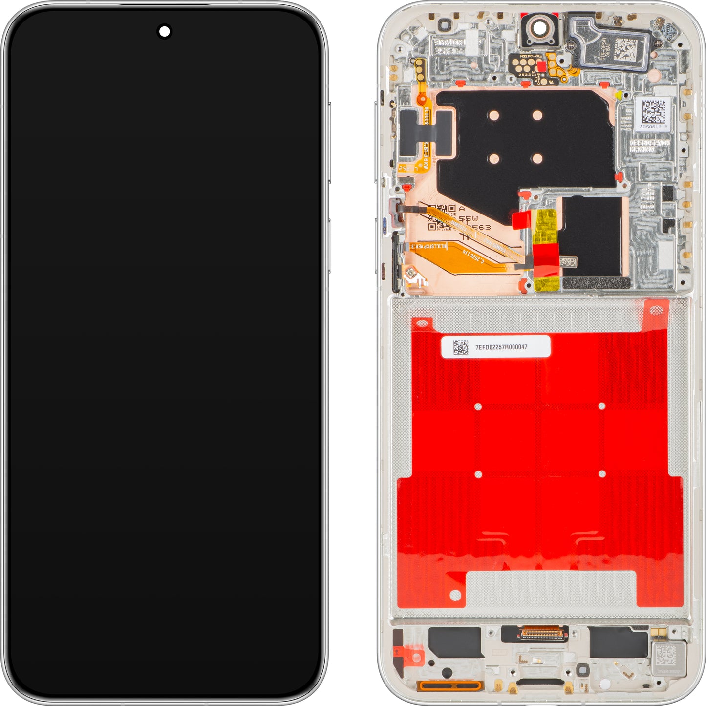 Display con Touchscreen Huawei Pura 80 Pro, con Cornice, Bianco (Glazed White), Service Pack 02357EFD