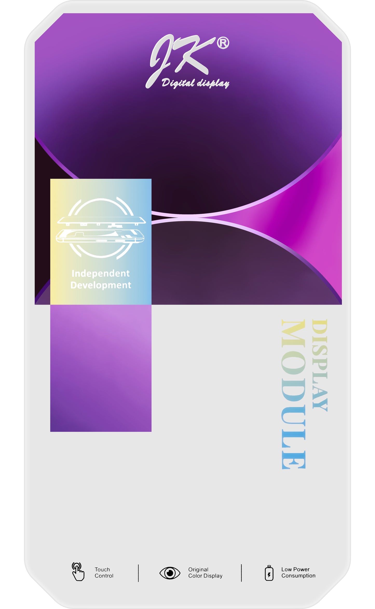 Display touchscreen JK per Apple iPhone 14, con cornice, versione In-Cell LCD, nero