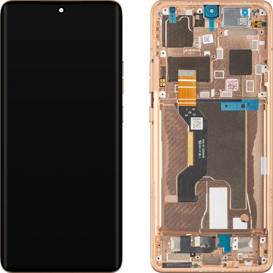 Display touchscreen Motorola Edge 50 Ultra, con cornice, arancione (Peach Fuzz), Service Pack 5D68C24470