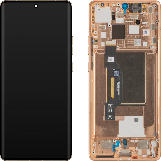 Display touchscreen Motorola Edge 50, con cornice, rosa (Peach Fuzz), Service Pack 5D68C25137