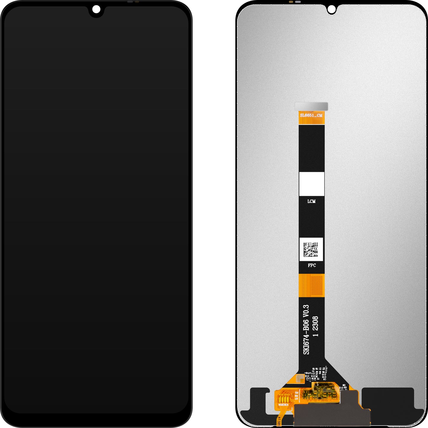 Display con Touchscreen MP compatibile con Realme C51 / C53 / Narzo N53 / Note 50