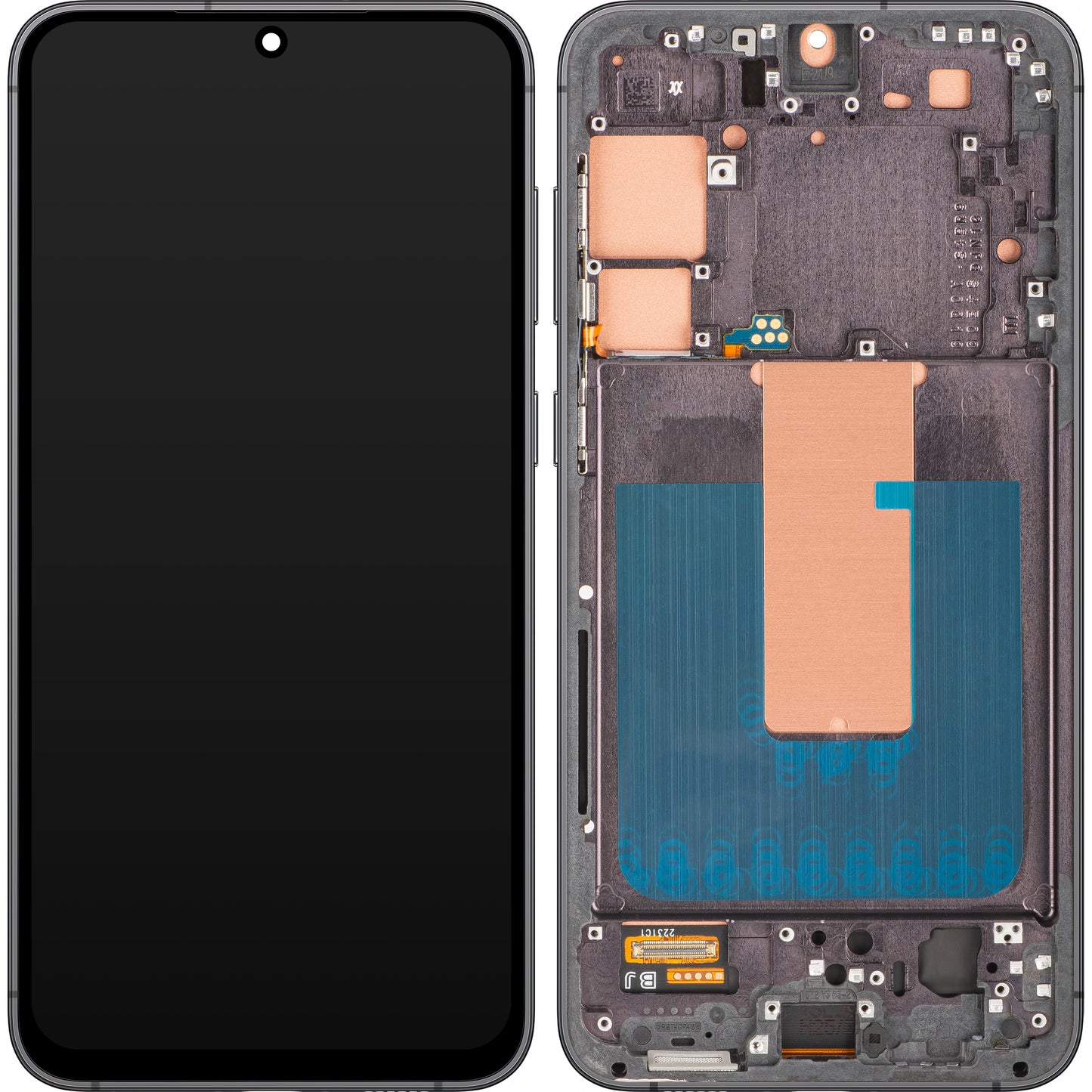 Display con Touchscreen MP compatibile con Samsung Galaxy S23+ S916, con Cornice, Nero