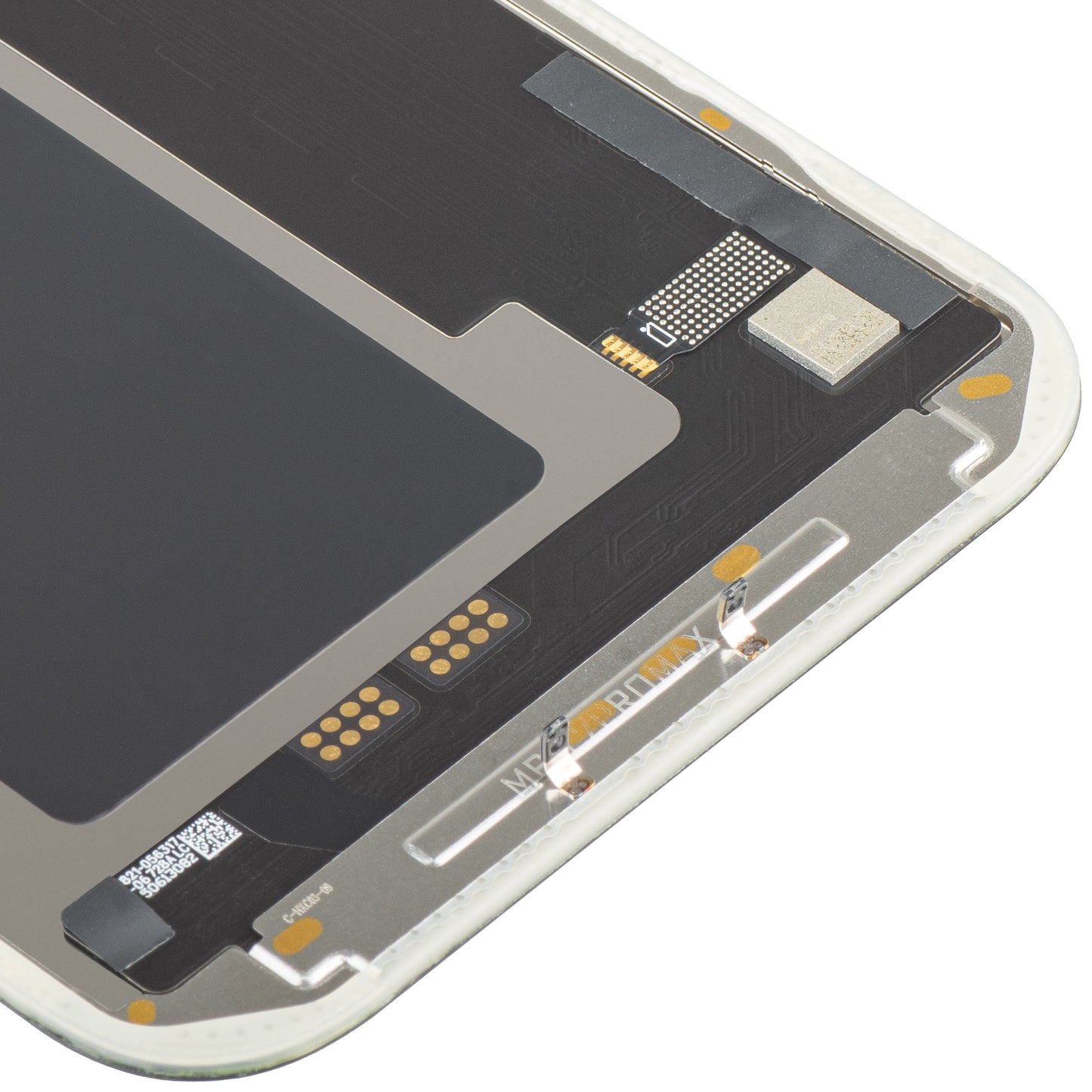 Display con Touchscreen MP compatibile con Apple iPhone 17 Pro Max, con Cornice, Versione Soft OLED FHD 120Hz IC Movable, Nero