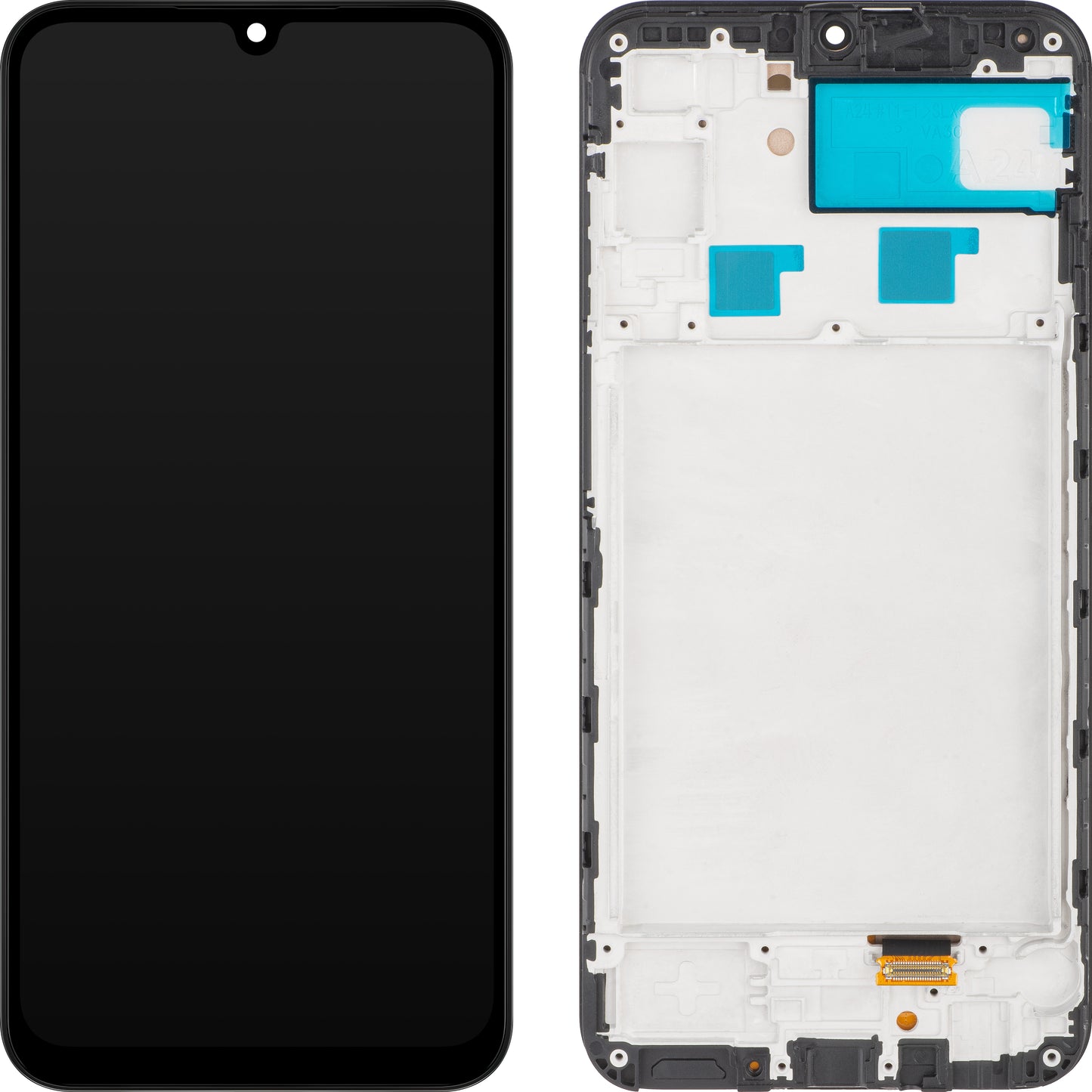 Display MP touchscreen compatibile con Samsung Galaxy A24 4G A245, con cornice, versione OLED, nero