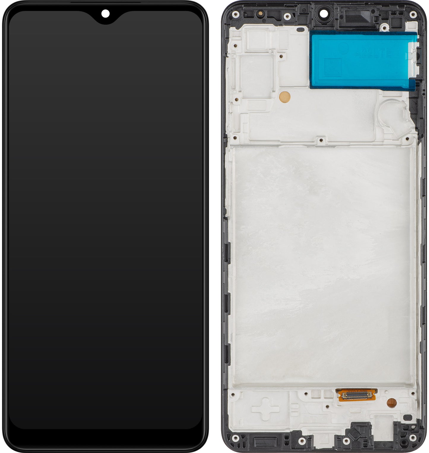 Display touchscreen MP compatibile con Samsung Galaxy A22 A225, con cornice, versione OLED, nero