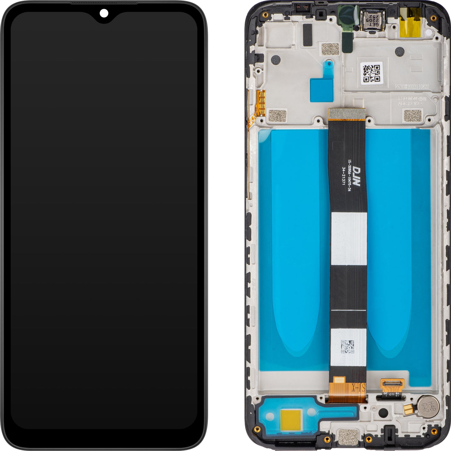 MP Touchscreen Display compatible with Xiaomi Redmi 9C NFC / 9C / 9A, with Frame, Black