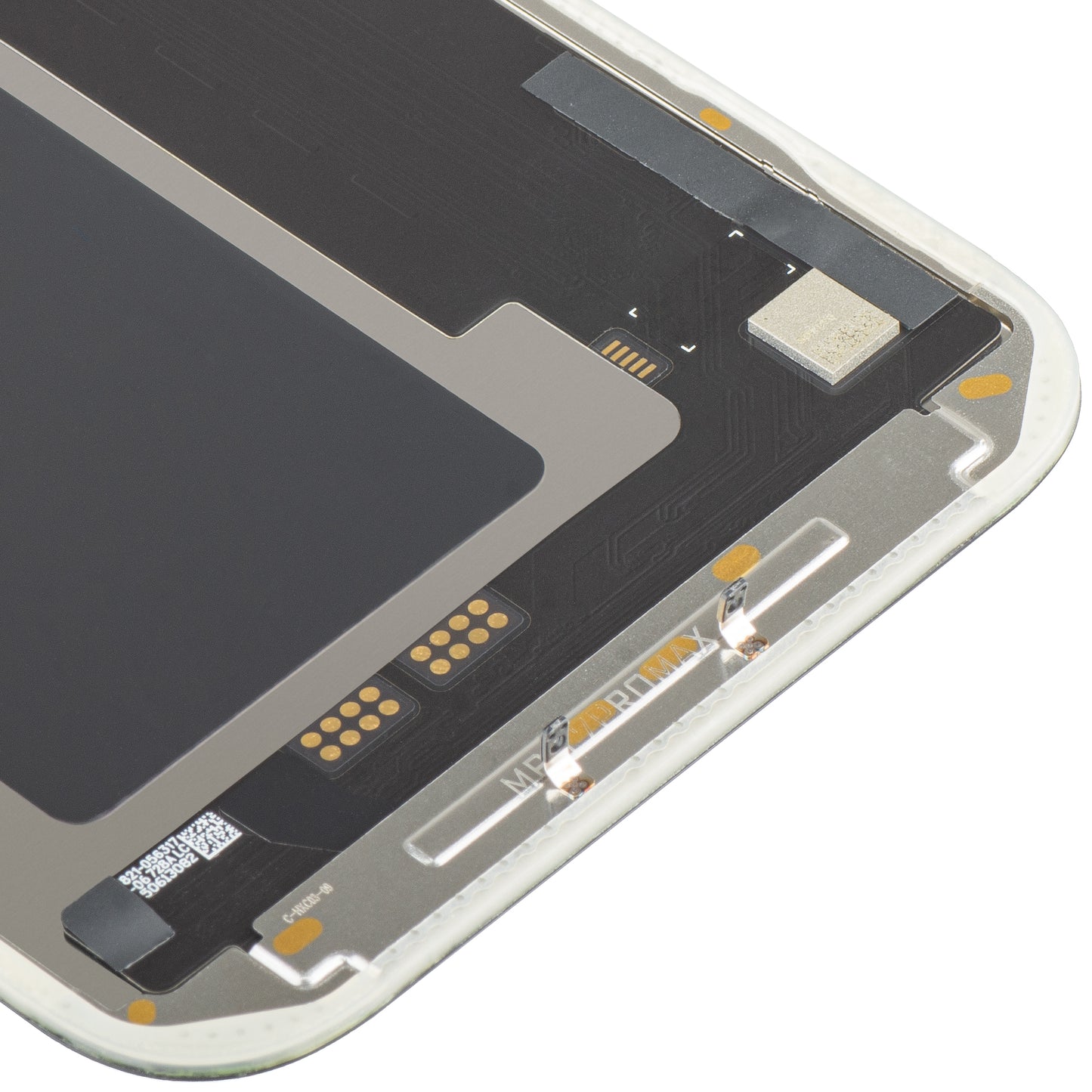Display con Touchscreen MP compatibile con Apple iPhone 17 Pro Max, con Cornice, Versione Soft OLED FHD 120Hz IC Movable, Nero