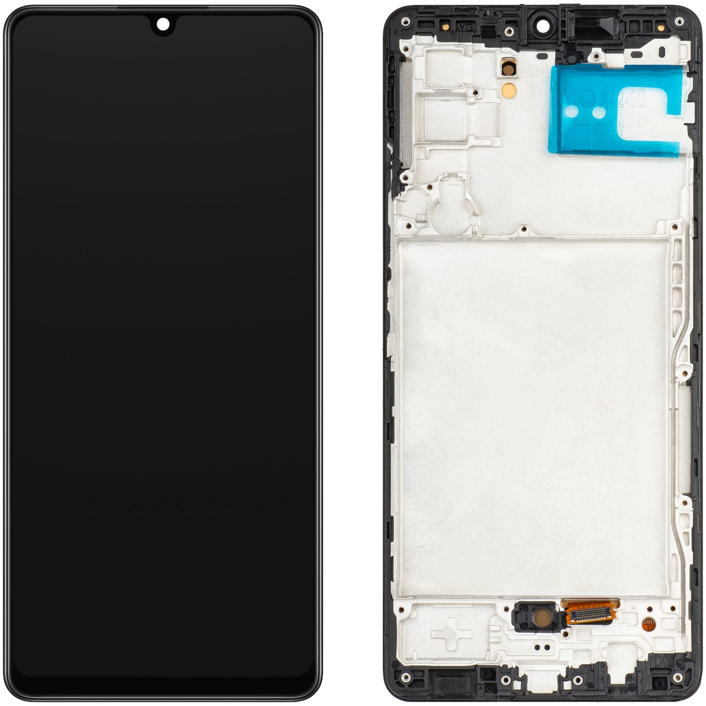 Display touchscreen MP compatibile con Samsung Galaxy A42 5G A426, con cornice, versione OLED, nero