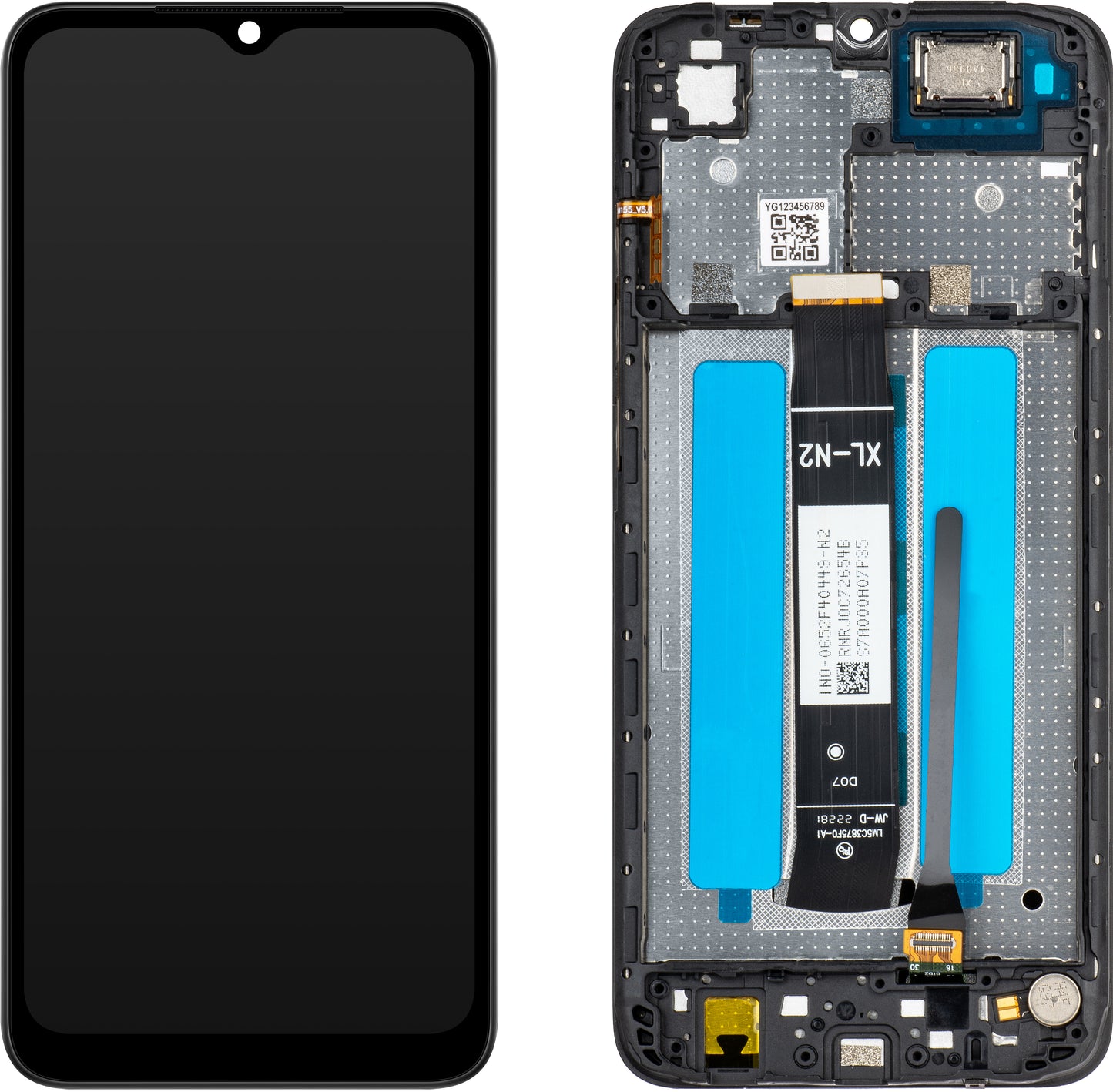 Display touchscreen MP compatibile con Xiaomi Redmi A2+ / A2 / A1+ / A1, con cornice, nero