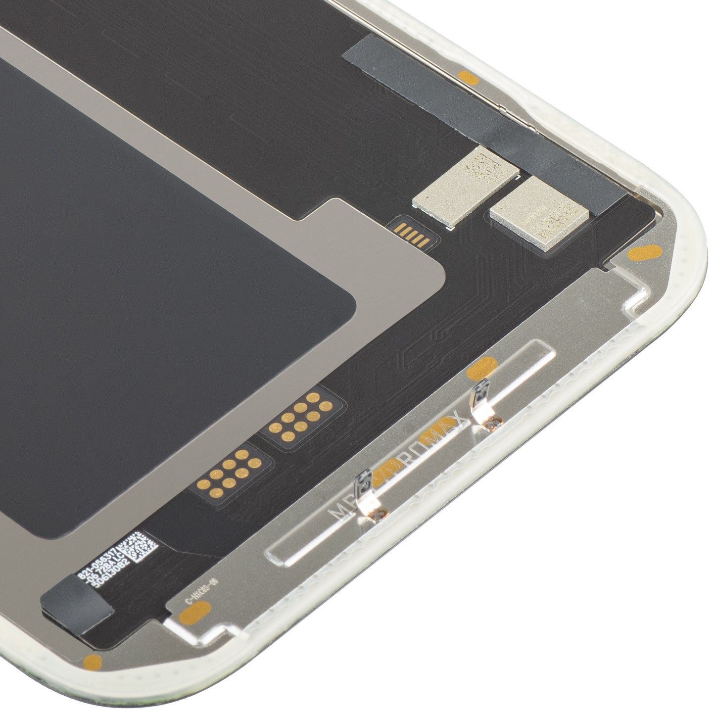 Display con Touchscreen MP compatibile con Apple iPhone 17 Pro Max, con Cornice, Versione Soft OLED FHD 120Hz IC Movable, Nero