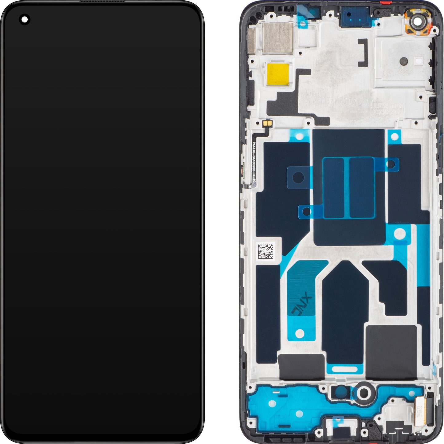 Display con Touchscreen OnePlus Nord CE 5G, con Cornice, Nero (Charkoal Ink), Service Pack 2011100302