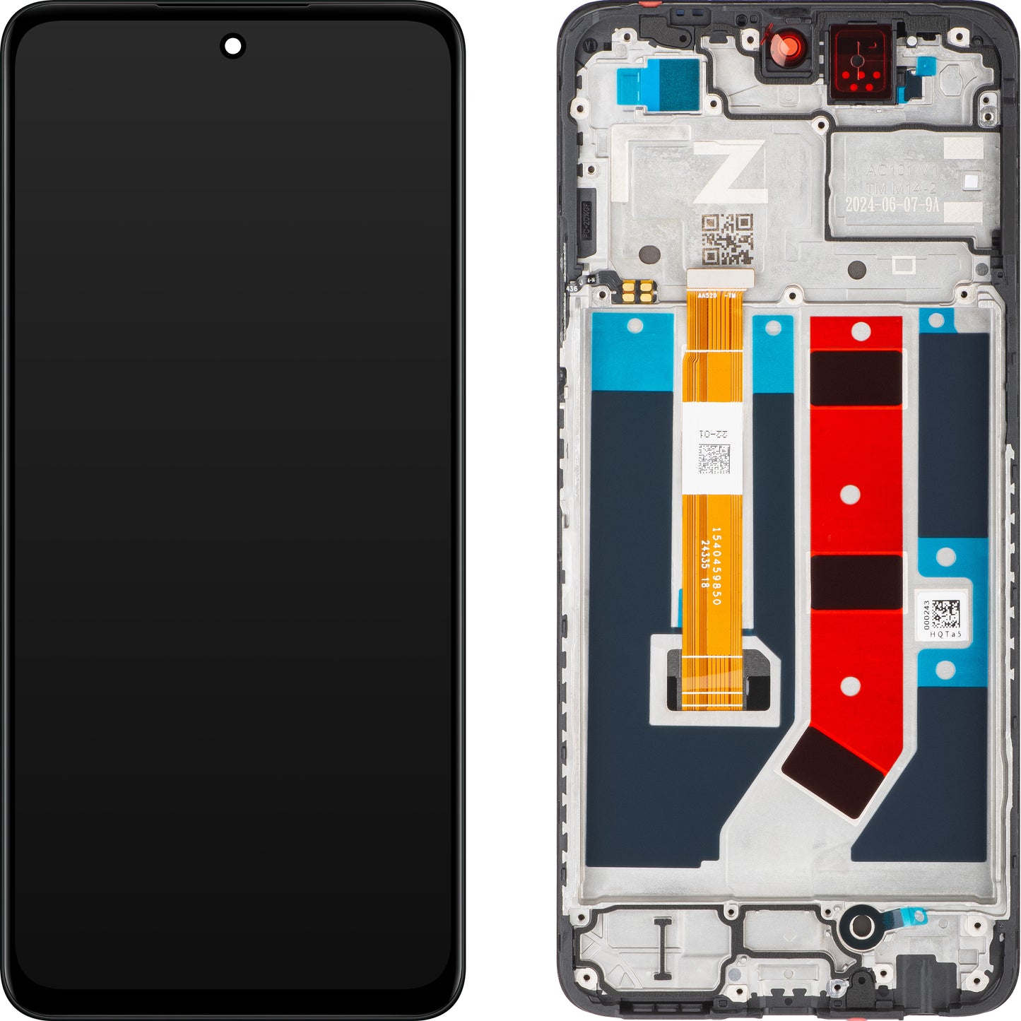 Display touchscreen Oppo A79, con cornice, nero, Service Pack 621029000103