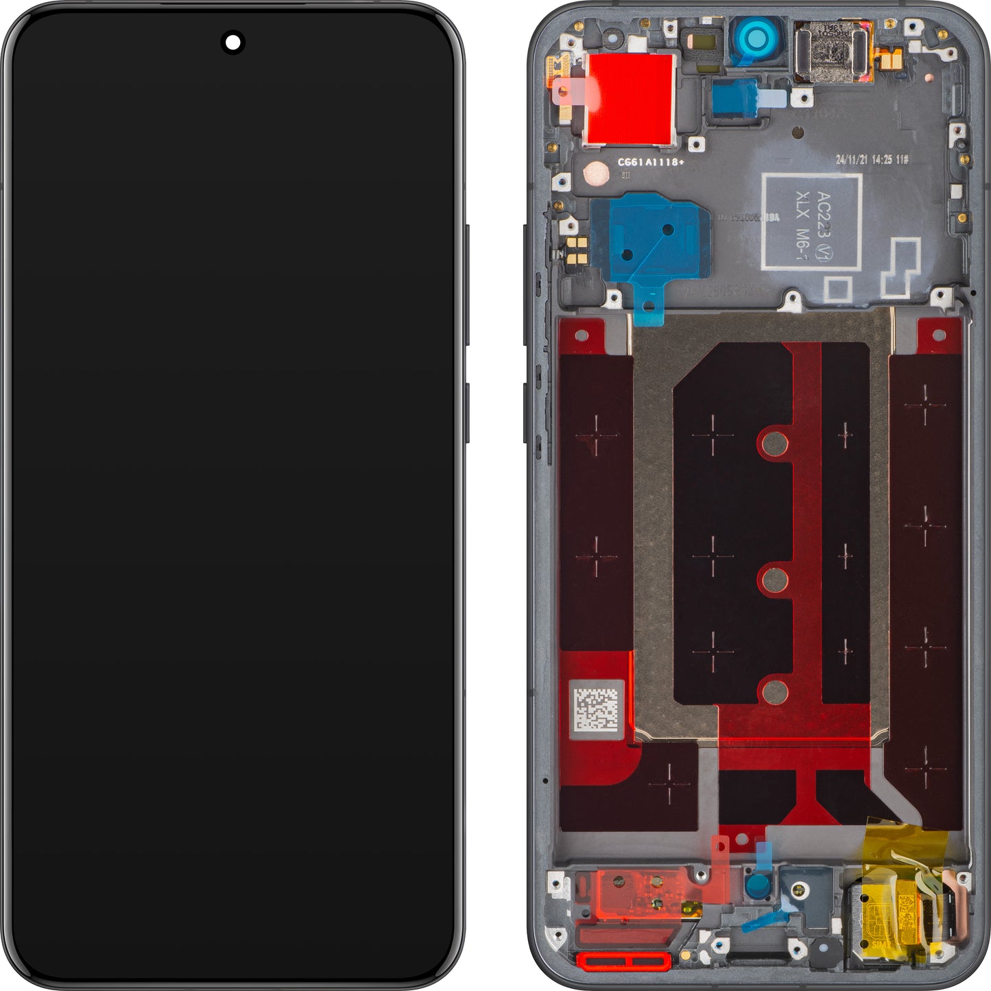 Display con Touchscreen Oppo Reno13 Pro, con Cornice, Grigio (Graphite Grey), Service Pack 621029000381