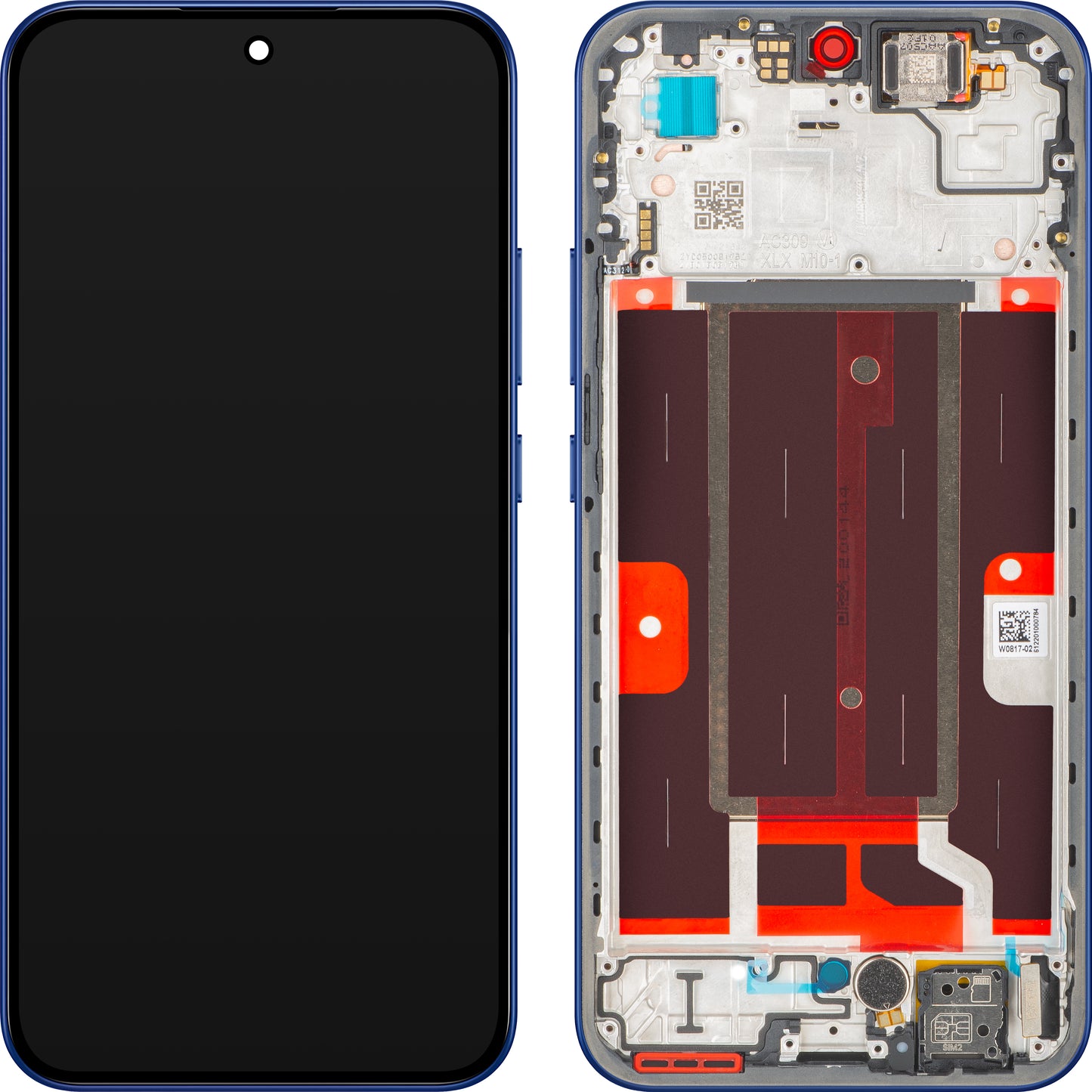 Display con Touchscreen Oppo A6 Pro 5G, con Cornice, Blu (Stellar Blue), Service Pack 621029000656