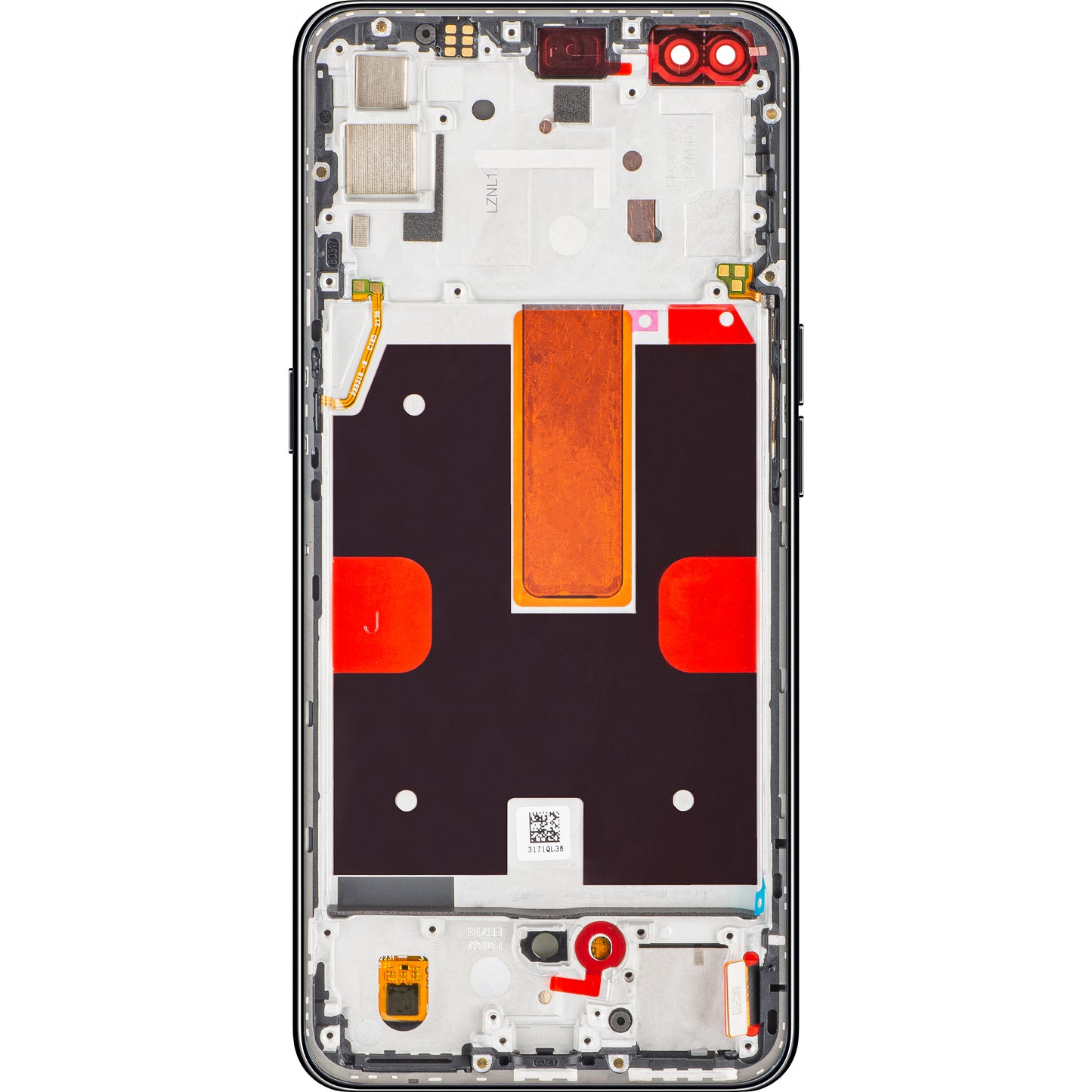 Display touchscreen Oppo Reno4 5G, con cornice, Space Black, Service Pack 4904705