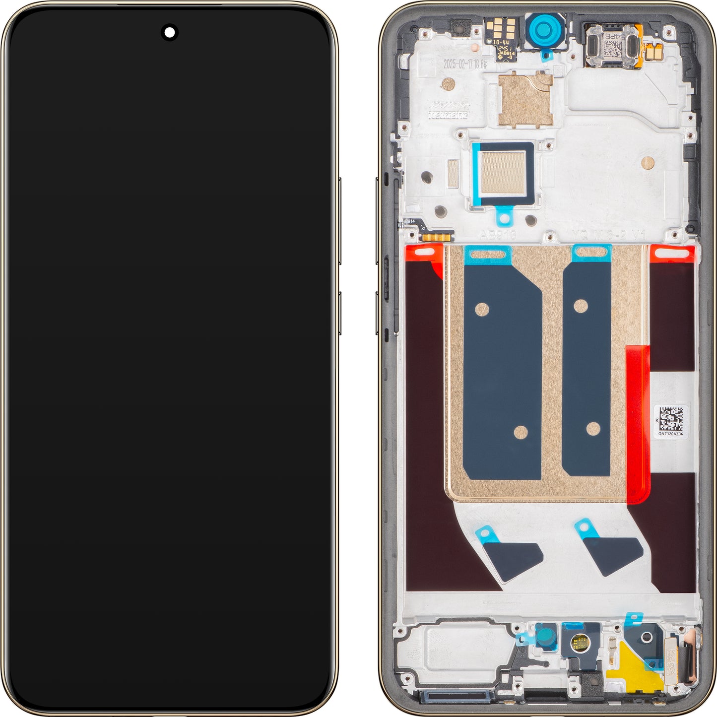 Display con Touchscreen Realme 14 Pro+, con Cornice, Bianco (Pearl White), Service Pack 621039000082
