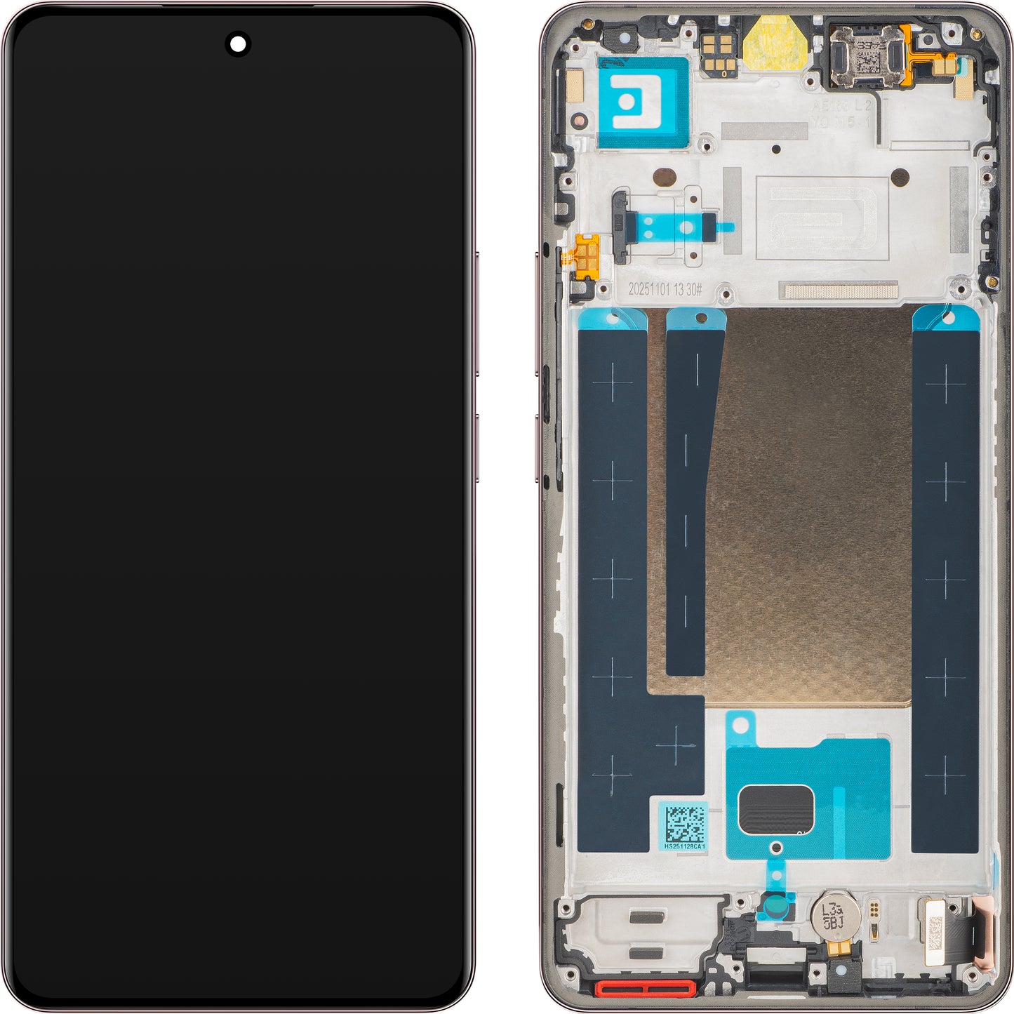 Display con Touchscreen Realme 16 Pro+, con Cornice, Rosa (Camellia Pink), Service Pack 621029000808