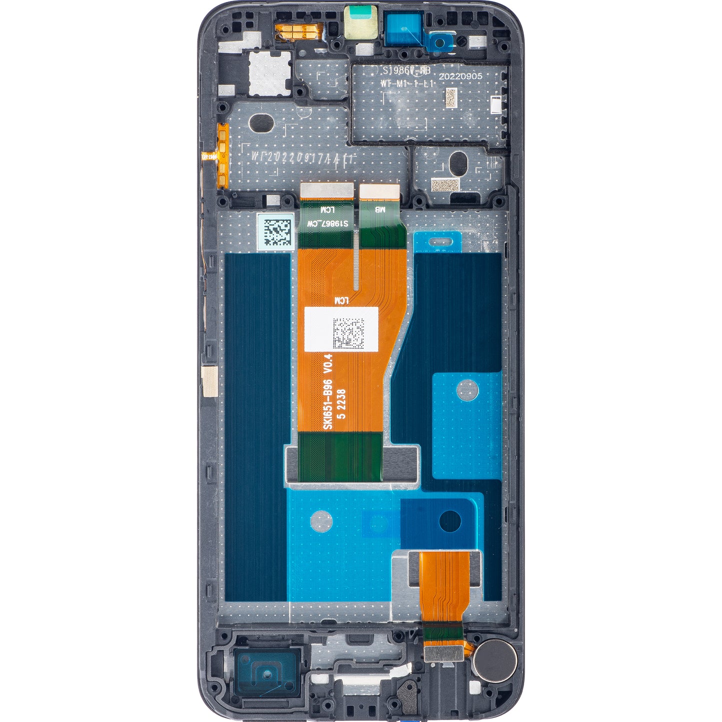 Display touchscreen Realme C33, con cornice, nero (Night Sea), Service Pack 4130336