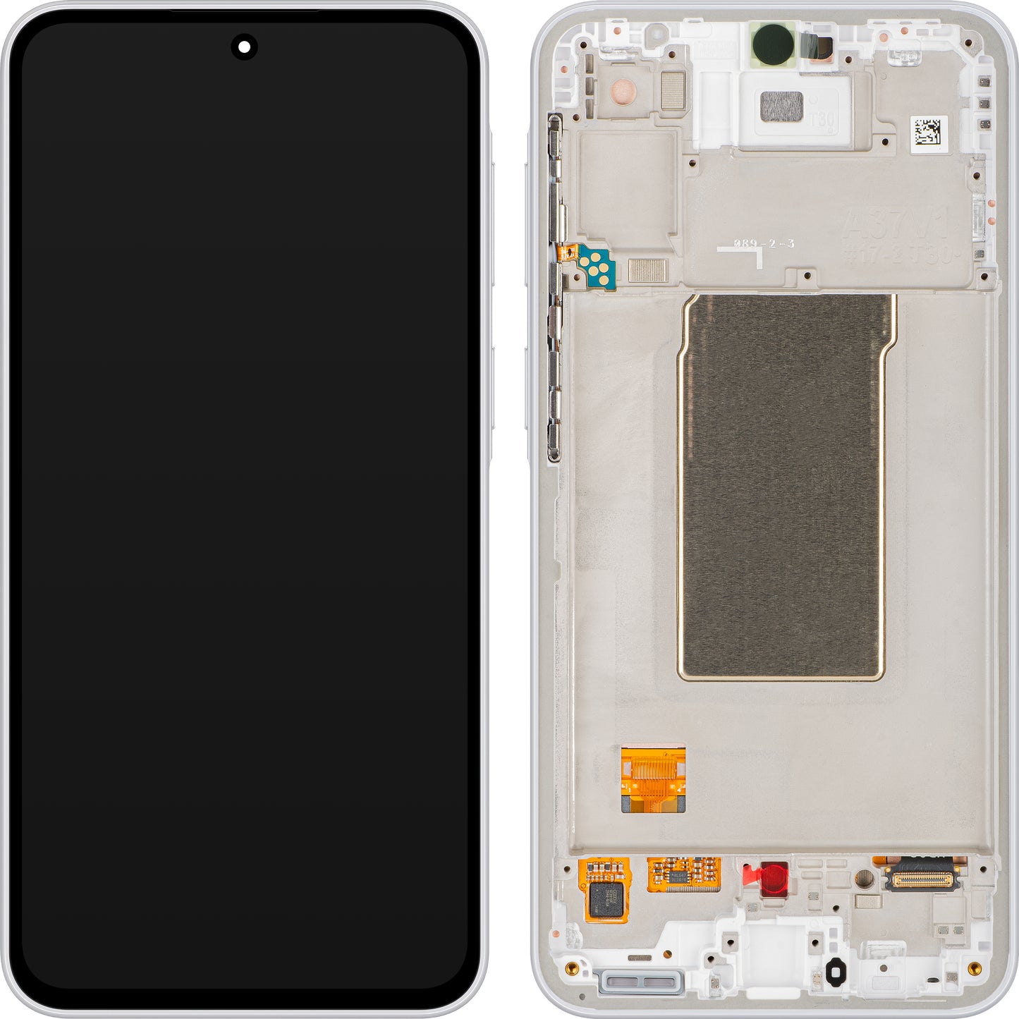 Display con Touchscreen Samsung Galaxy A37 5G, con Cornice, Bianco, Service Pack GH82-39232C