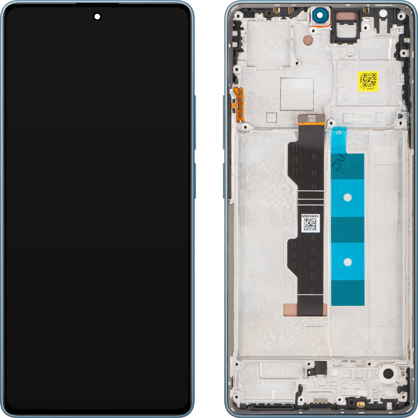 Display con Touchscreen Xiaomi Redmi Note 14S, con Cornice, Blu (Ocean Blue), Service Pack 56000100N6R00
