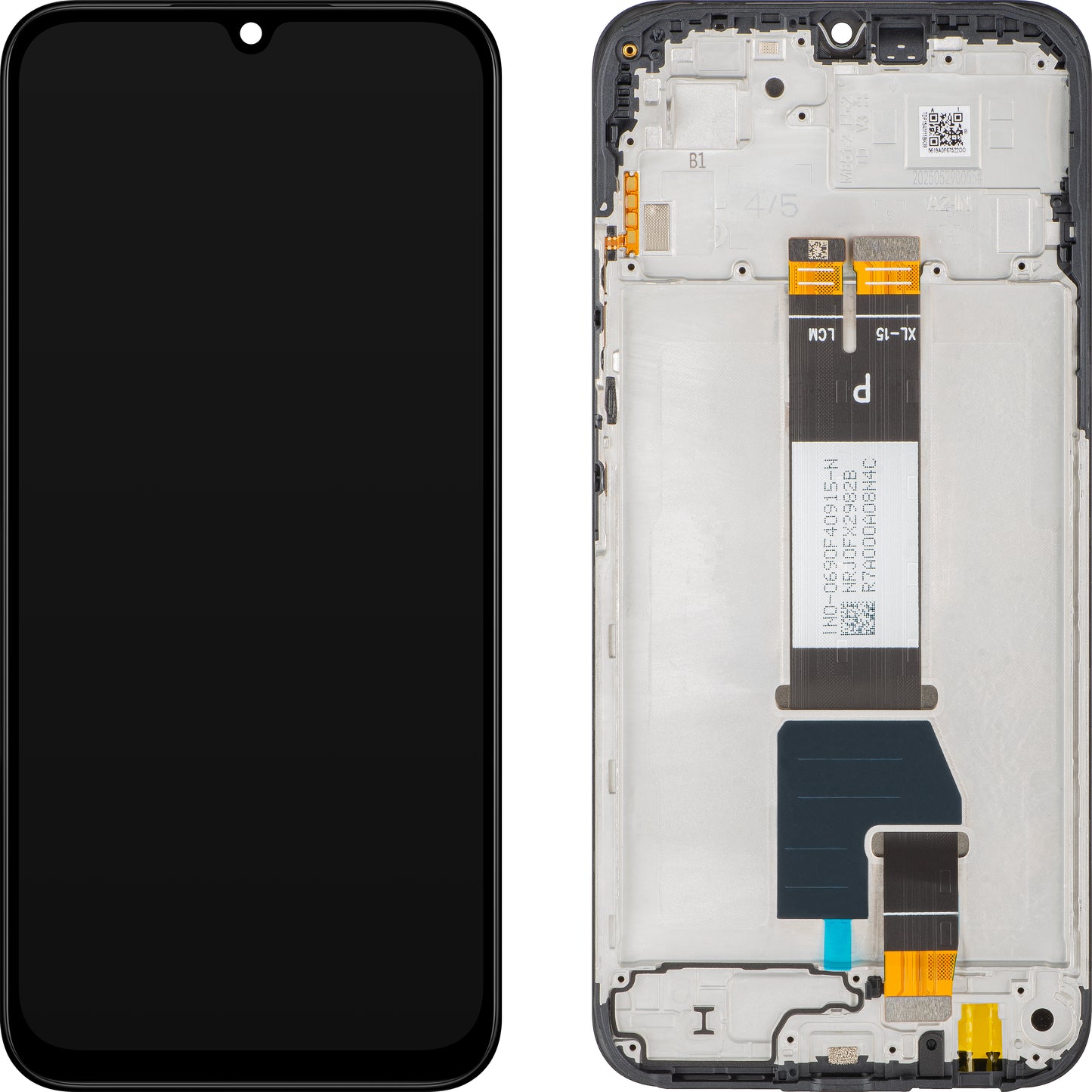 Display con Touchscreen Xiaomi Redmi 15C 5G, con Cornice, Nero, Service Pack 56000200P1500