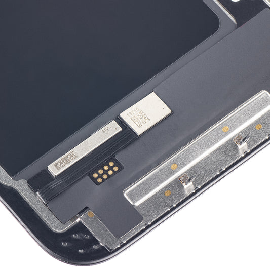 ZY Display touchscreen per Apple iPhone 14, con cornice, LCD In-Cell IC mobile, nero